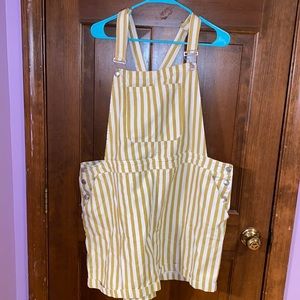 Overall Striped Shorts